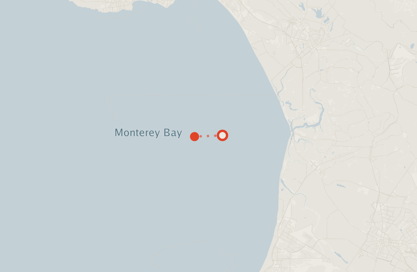 Activity map — real sighting points on an OpenStreetMap basemap