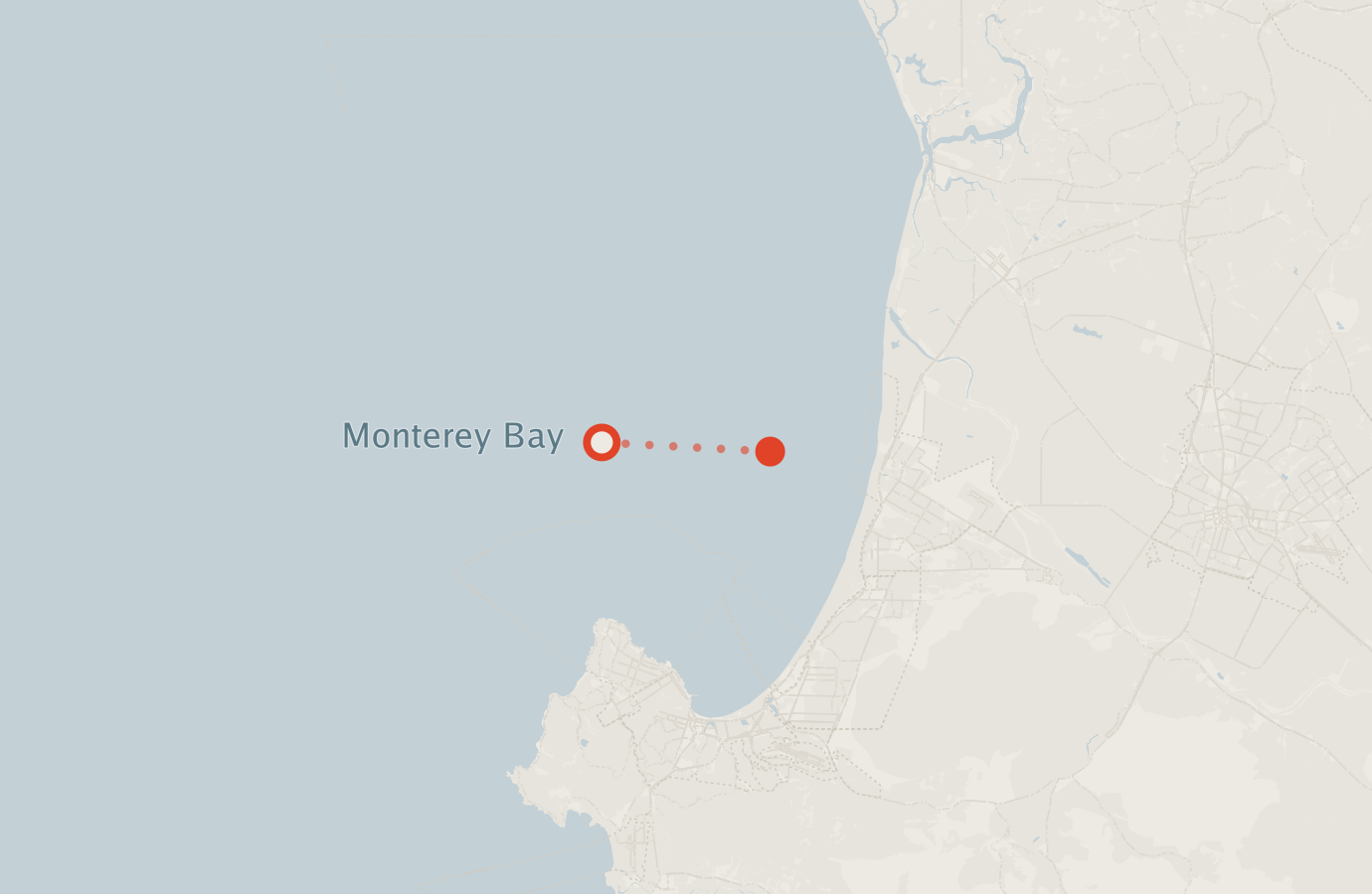Activity map — real sighting points on an OpenStreetMap basemap