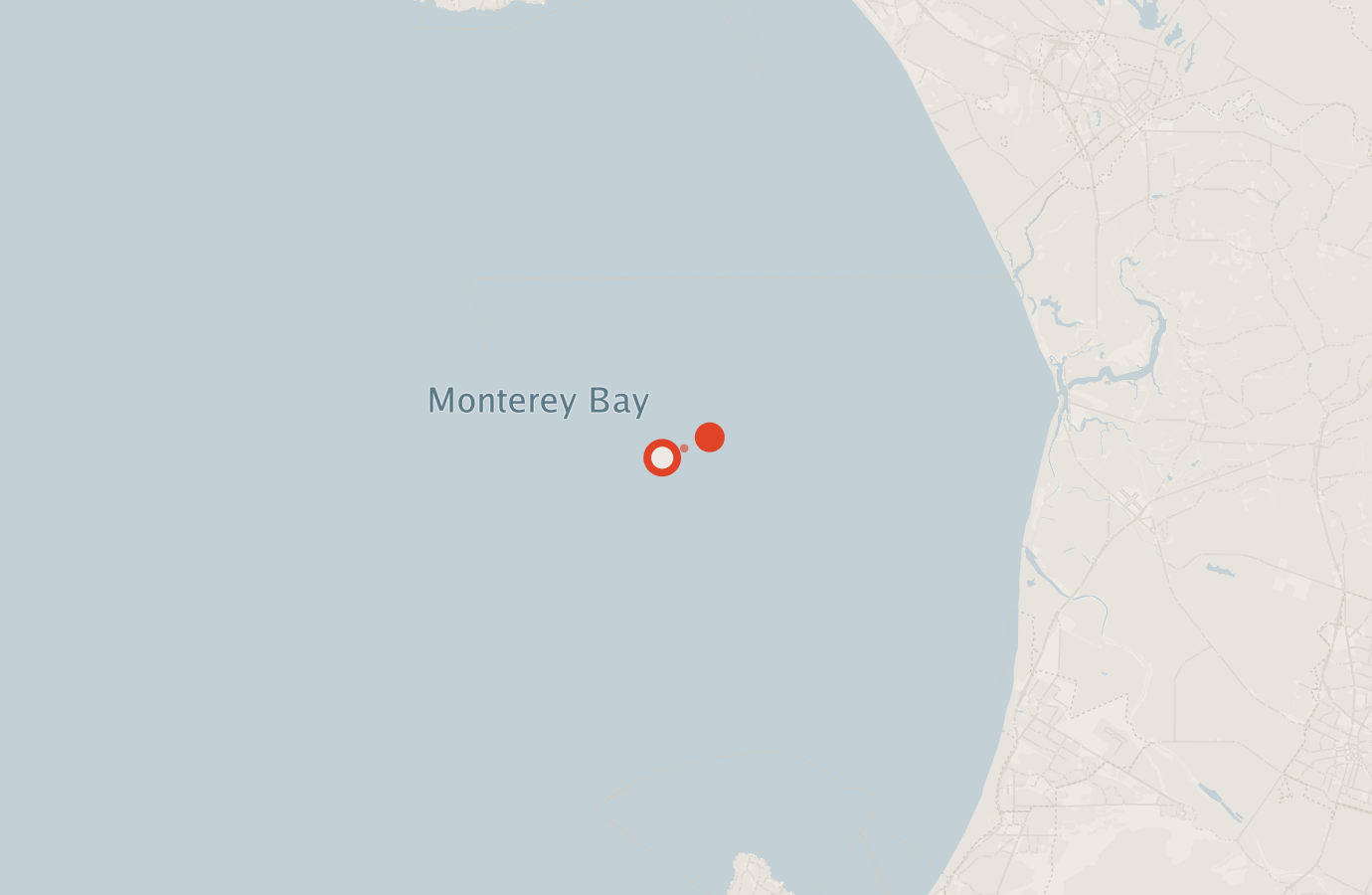 Activity map — real sighting points on an OpenStreetMap basemap