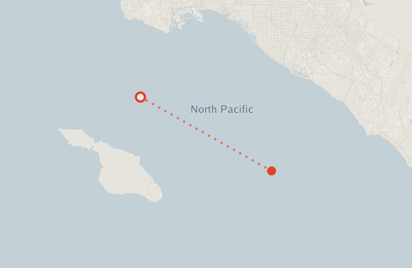 Activity map — real sighting points on an OpenStreetMap basemap
