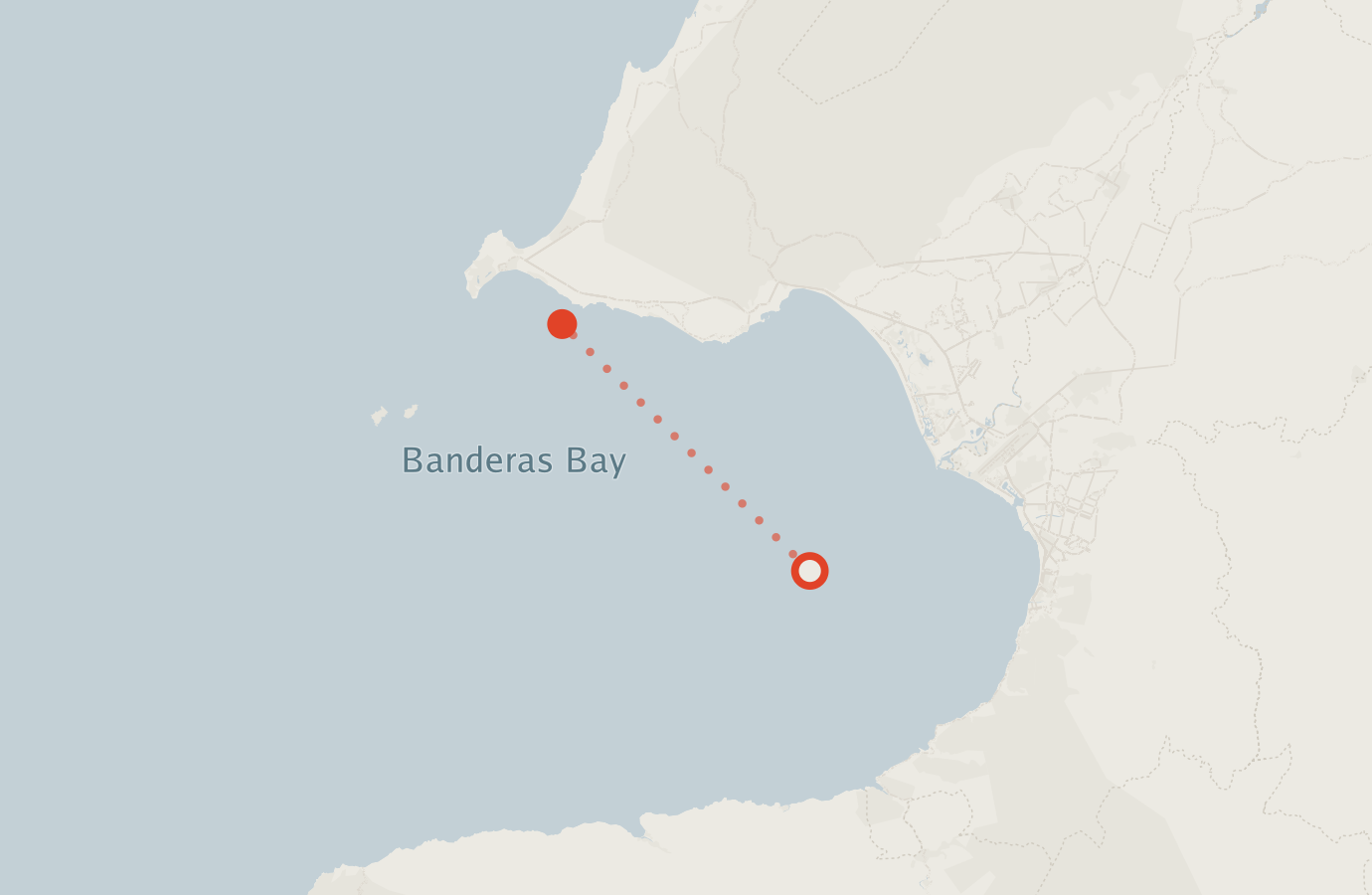 Activity map — real sighting points on an OpenStreetMap basemap