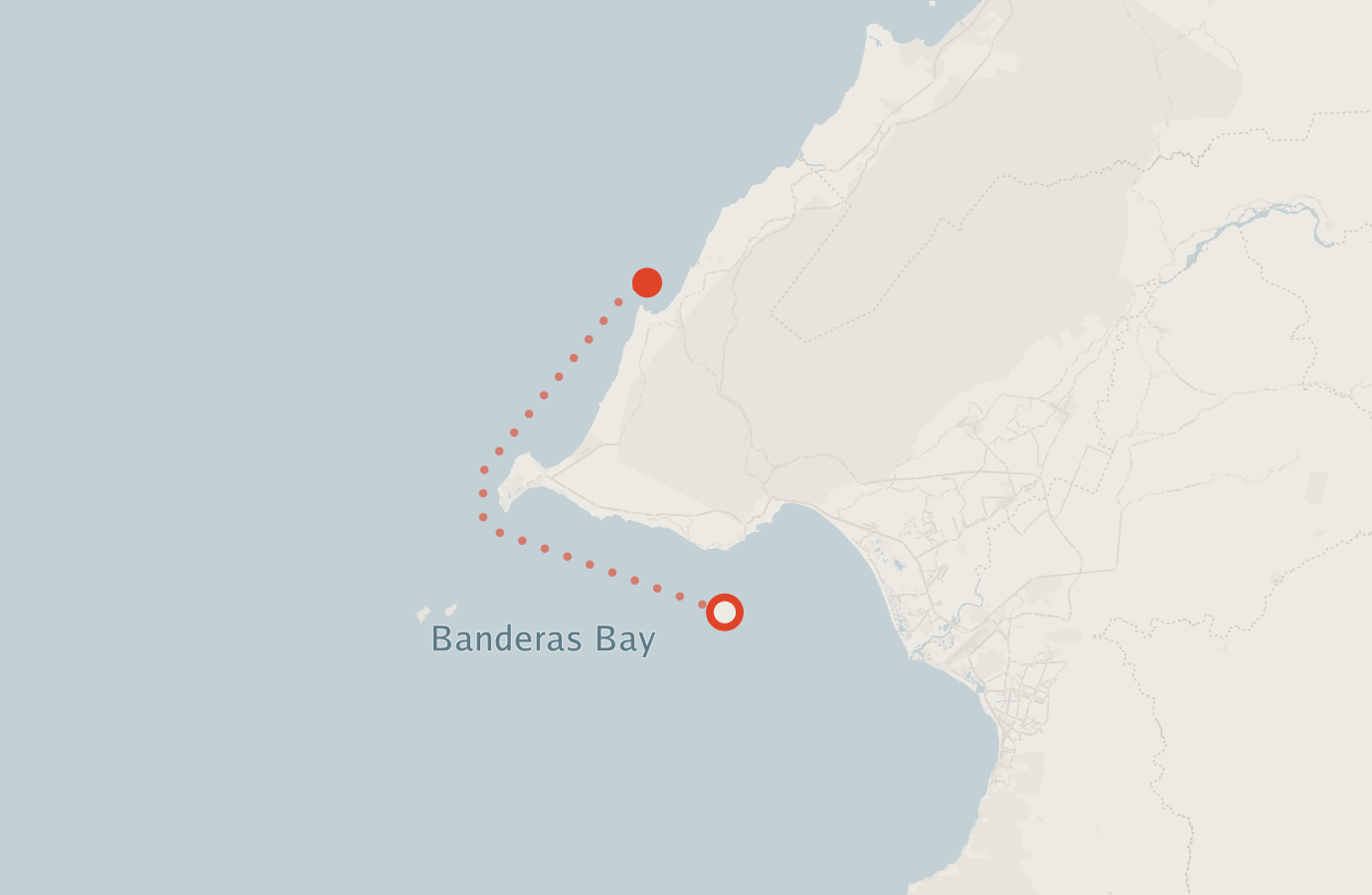 Activity map — real sighting points on an OpenStreetMap basemap