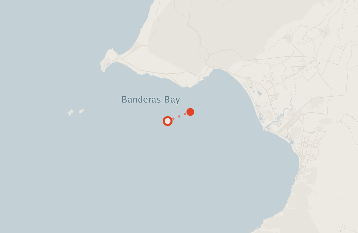 Activity map — real sighting points on an OpenStreetMap basemap
