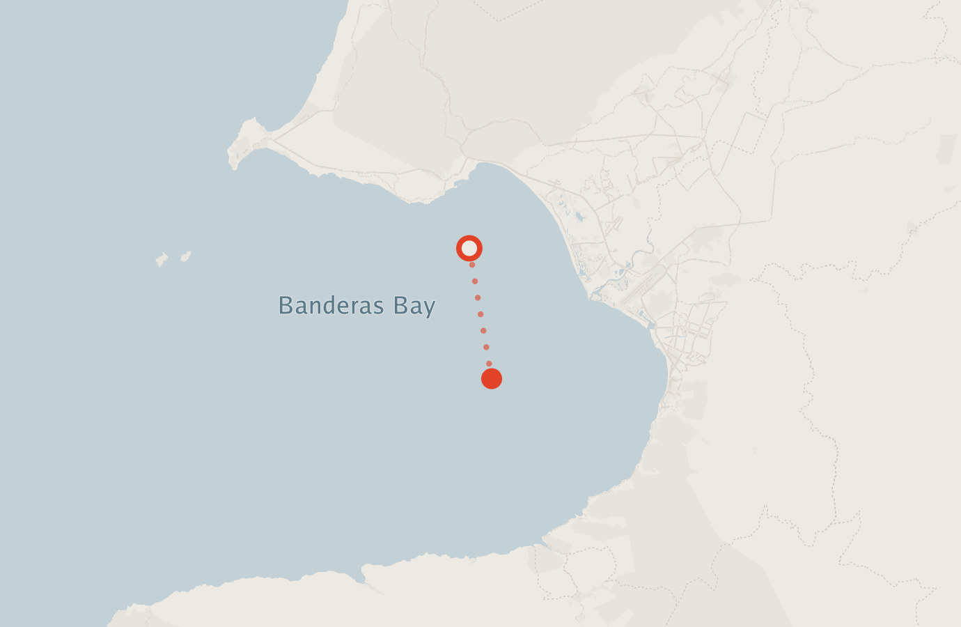 Activity map — real sighting points on an OpenStreetMap basemap
