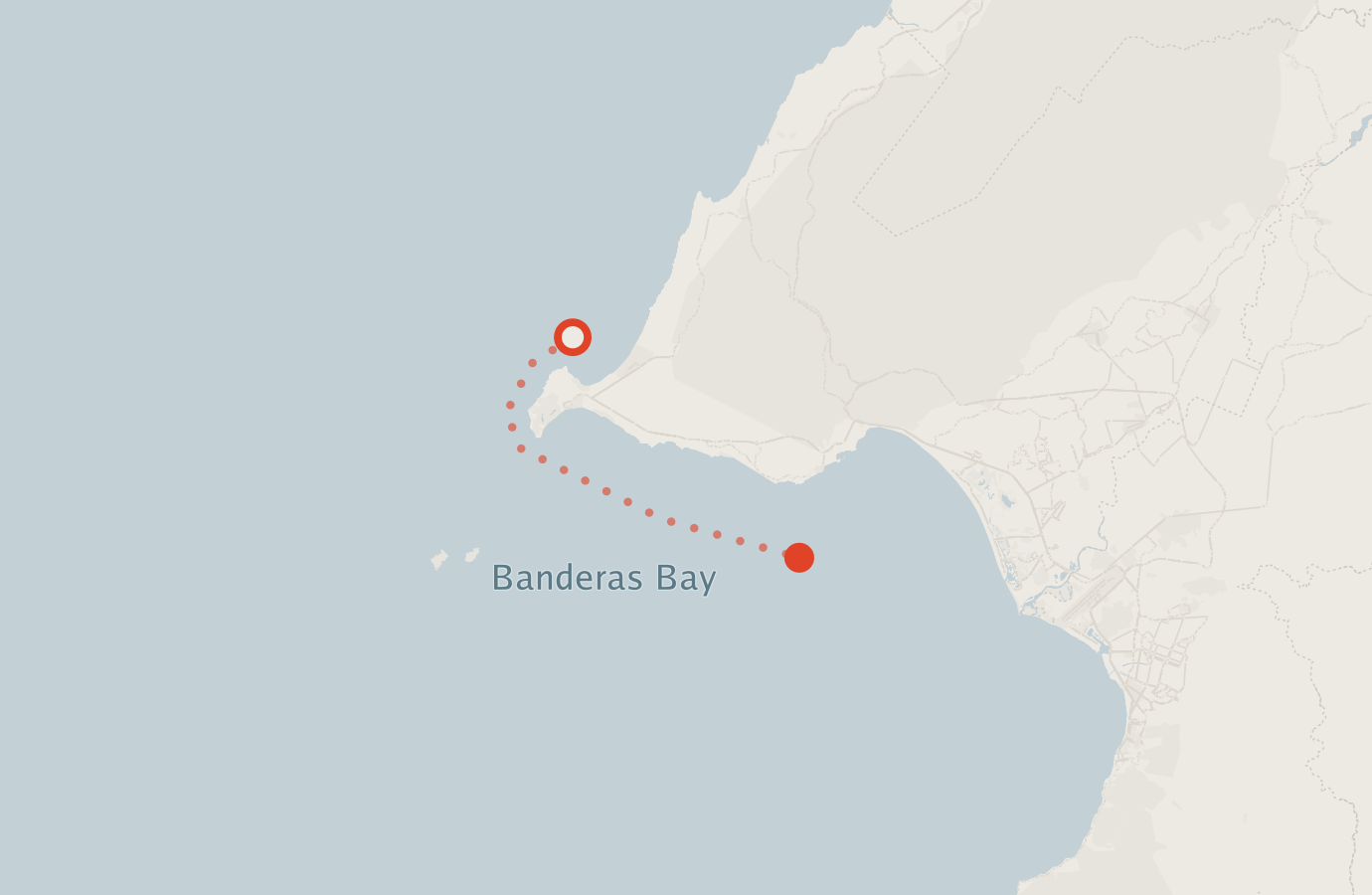 Activity map — real sighting points on an OpenStreetMap basemap