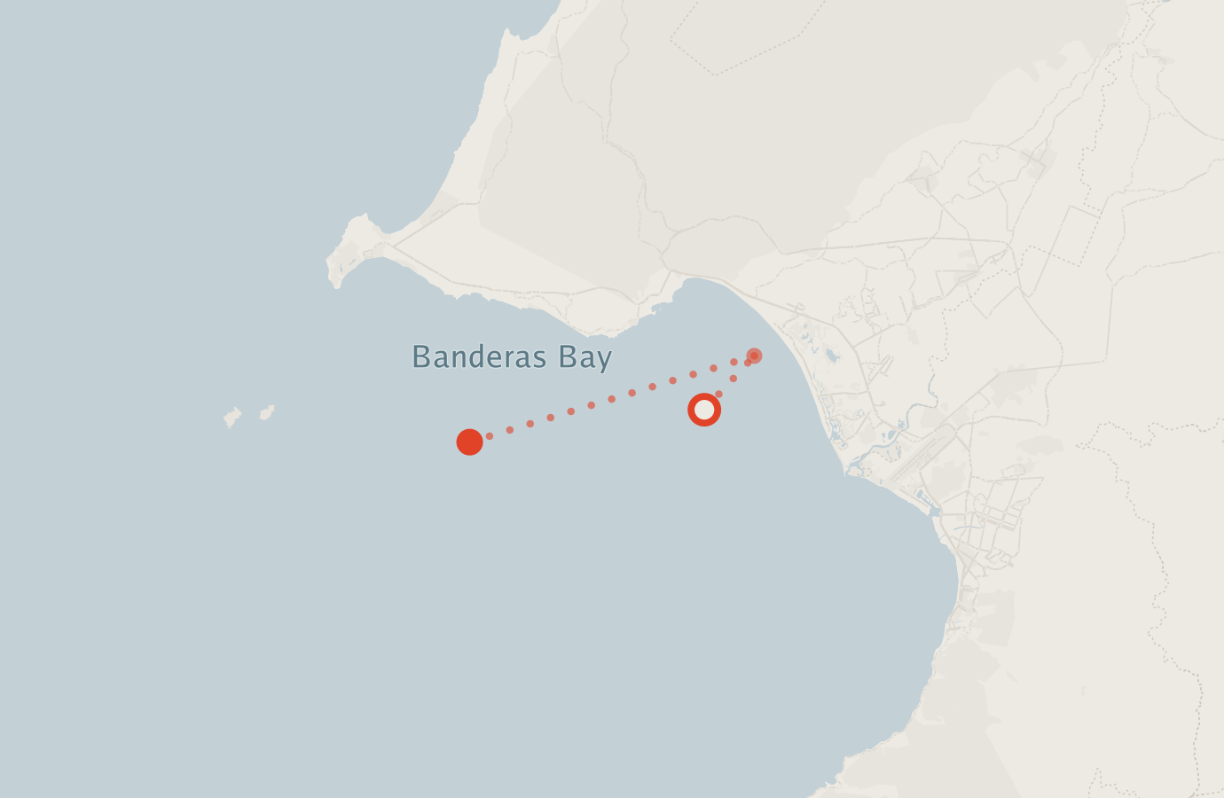 Activity map — real sighting points on an OpenStreetMap basemap