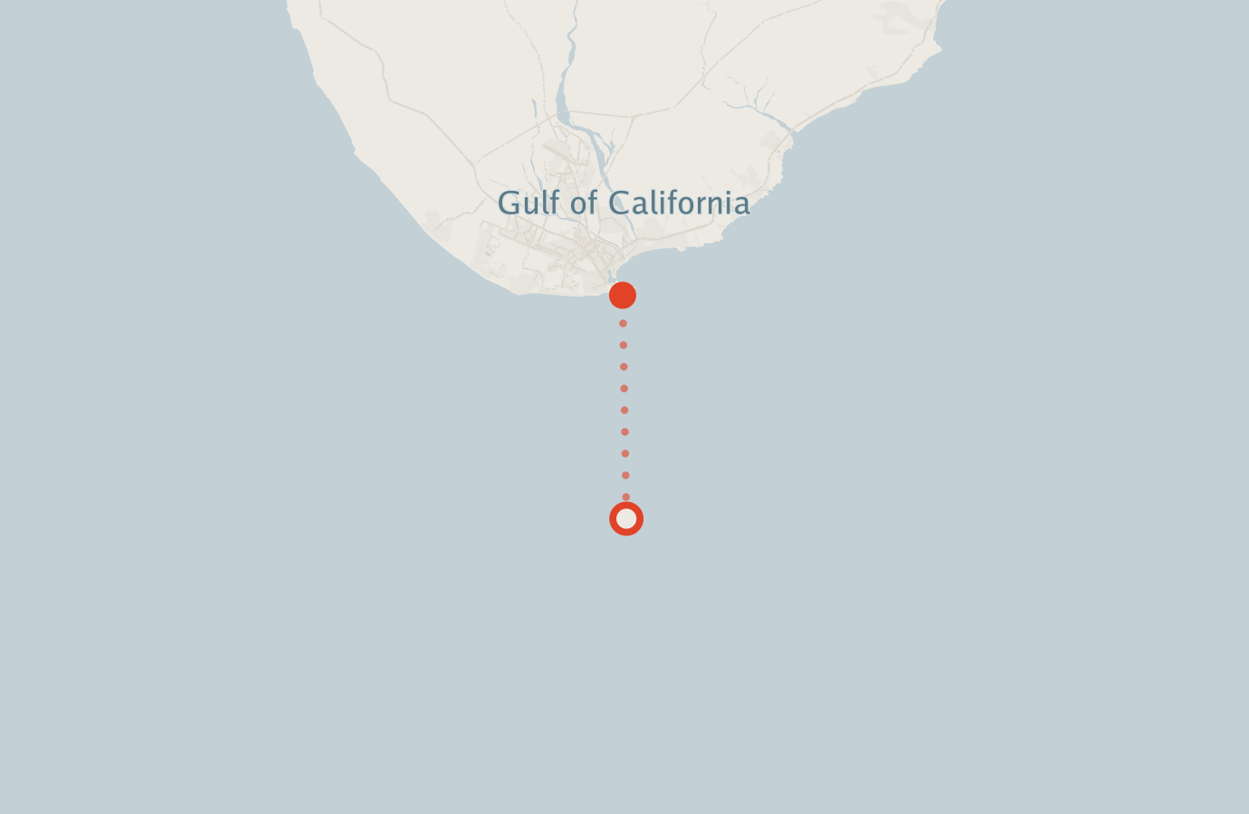 Activity map — real sighting points on an OpenStreetMap basemap