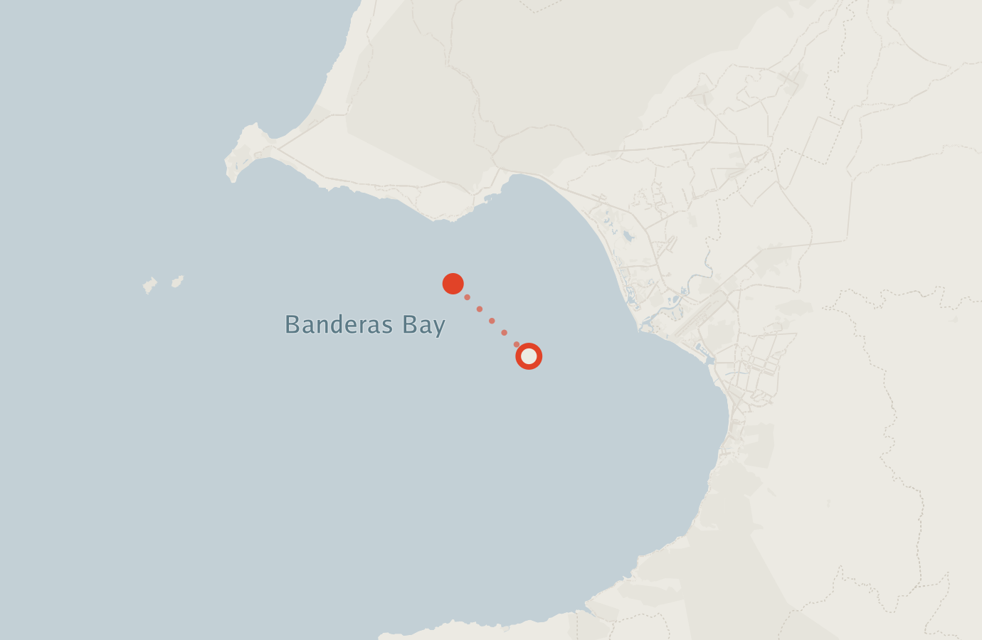 Activity map — real sighting points on an OpenStreetMap basemap