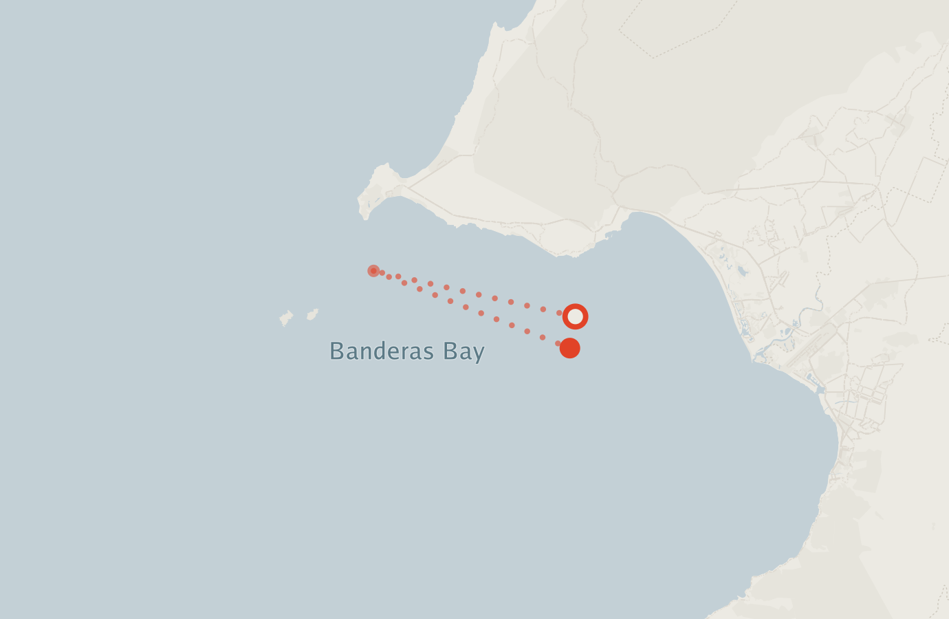 Activity map — real sighting points on an OpenStreetMap basemap