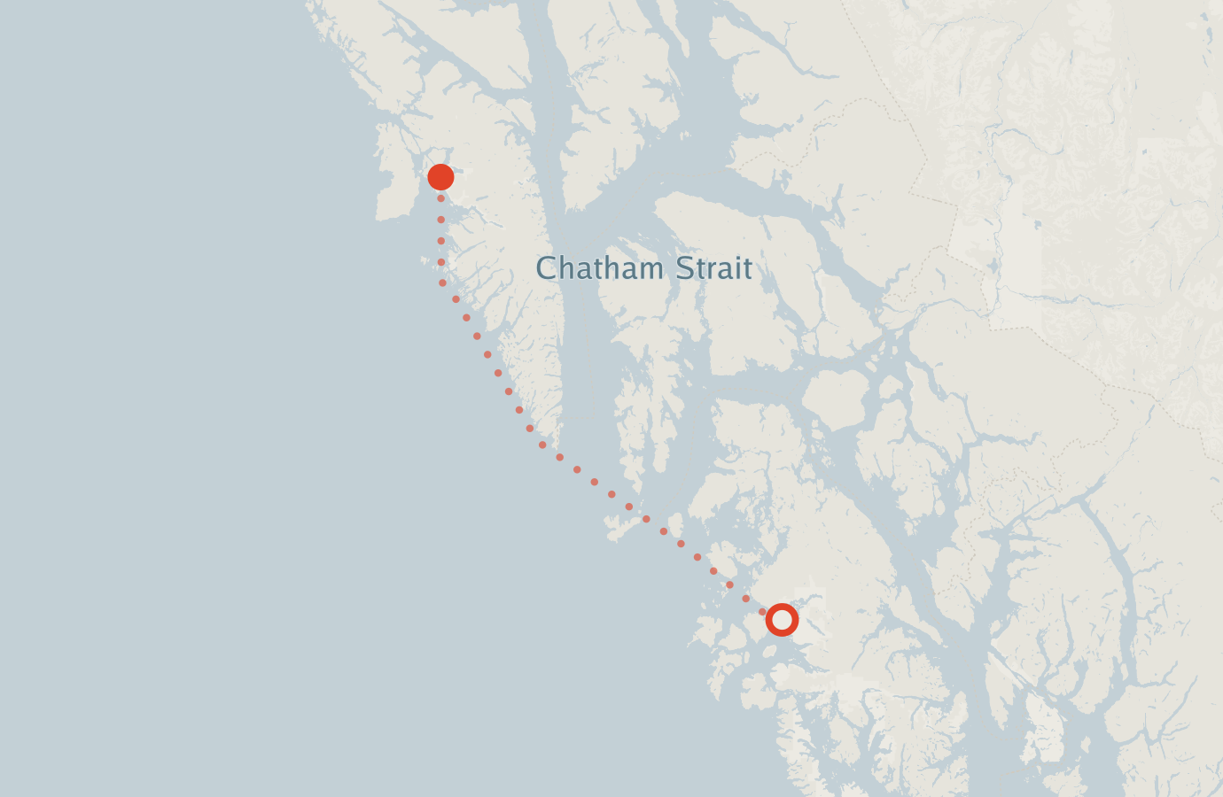 Activity map — real sighting points on an OpenStreetMap basemap