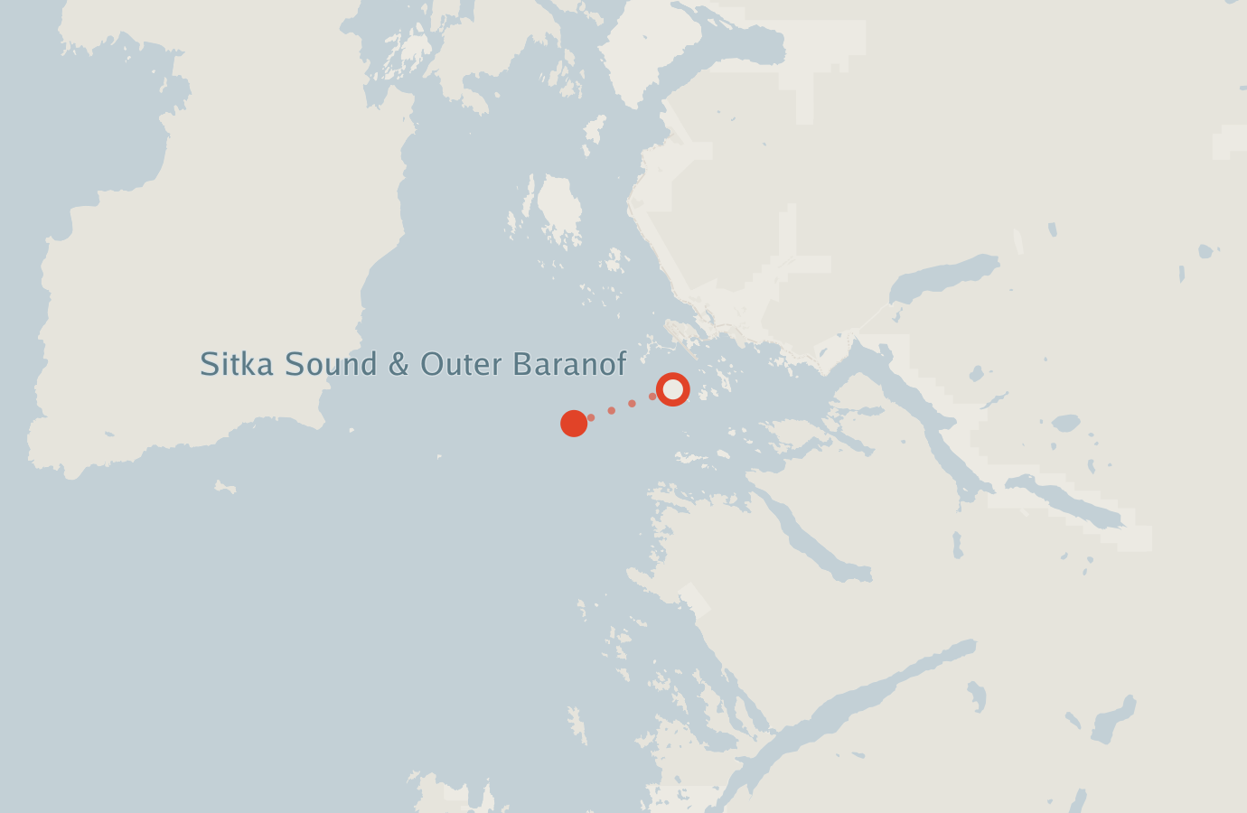 Activity map — real sighting points on an OpenStreetMap basemap
