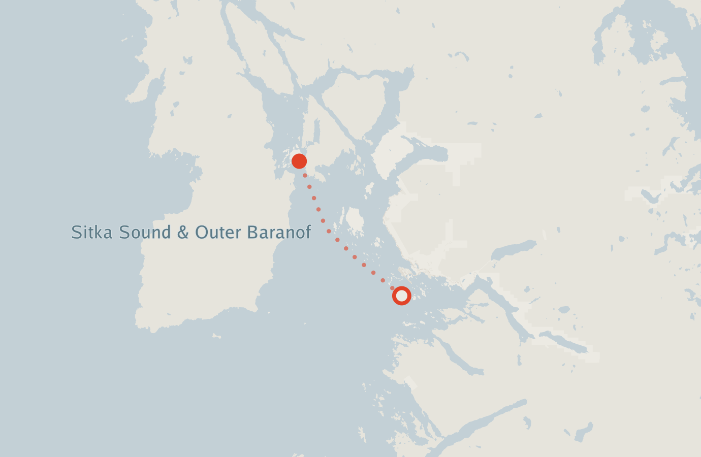 Activity map — real sighting points on an OpenStreetMap basemap
