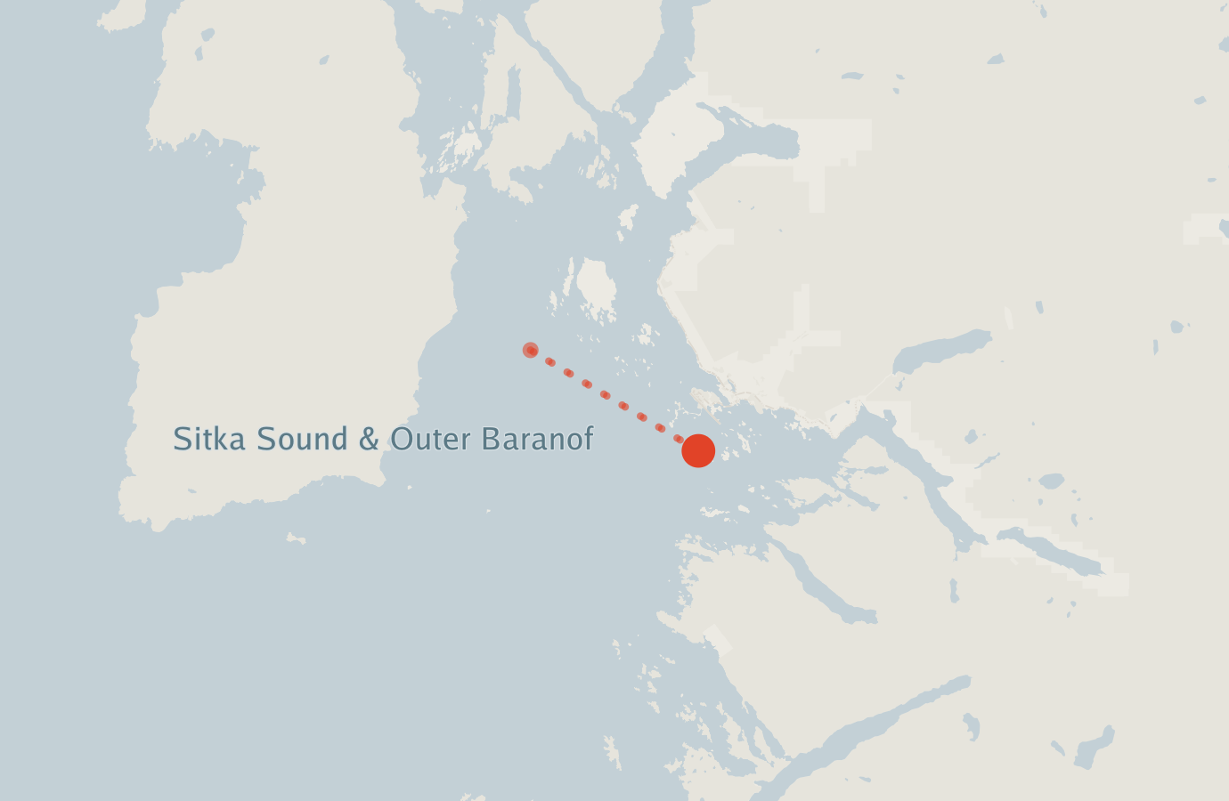 Activity map — real sighting points on an OpenStreetMap basemap