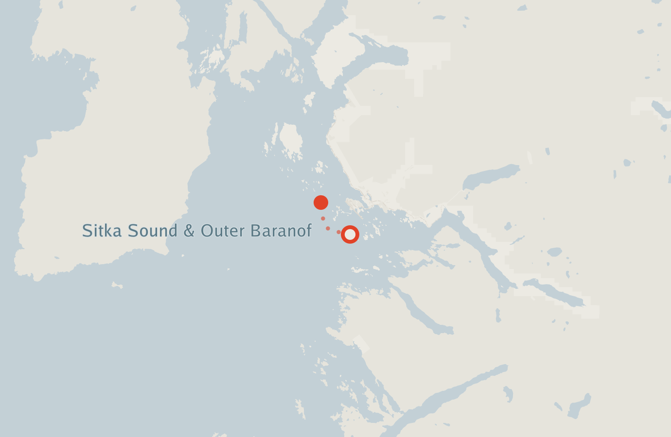 Activity map — real sighting points on an OpenStreetMap basemap