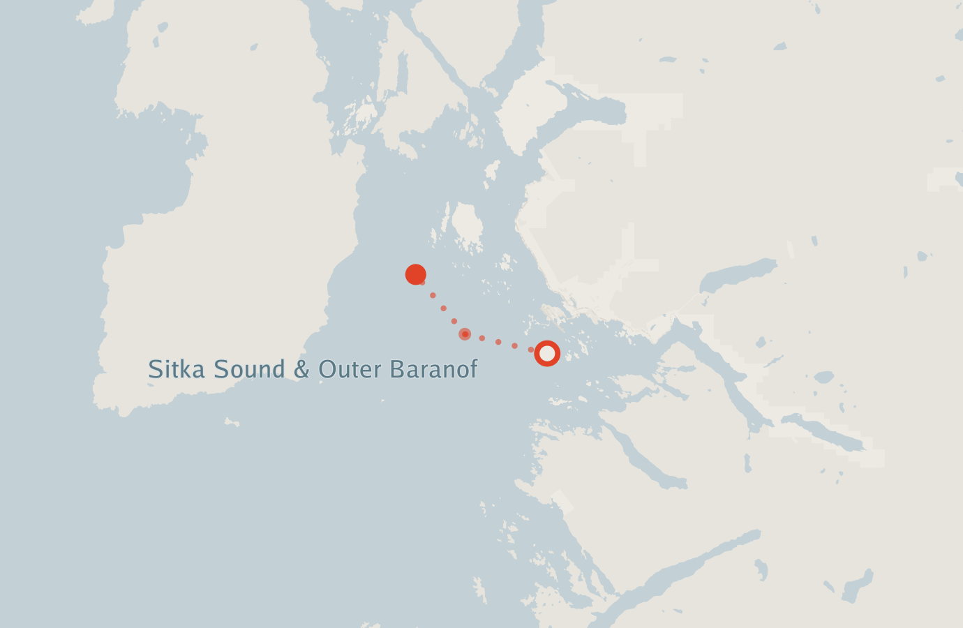 Activity map — real sighting points on an OpenStreetMap basemap