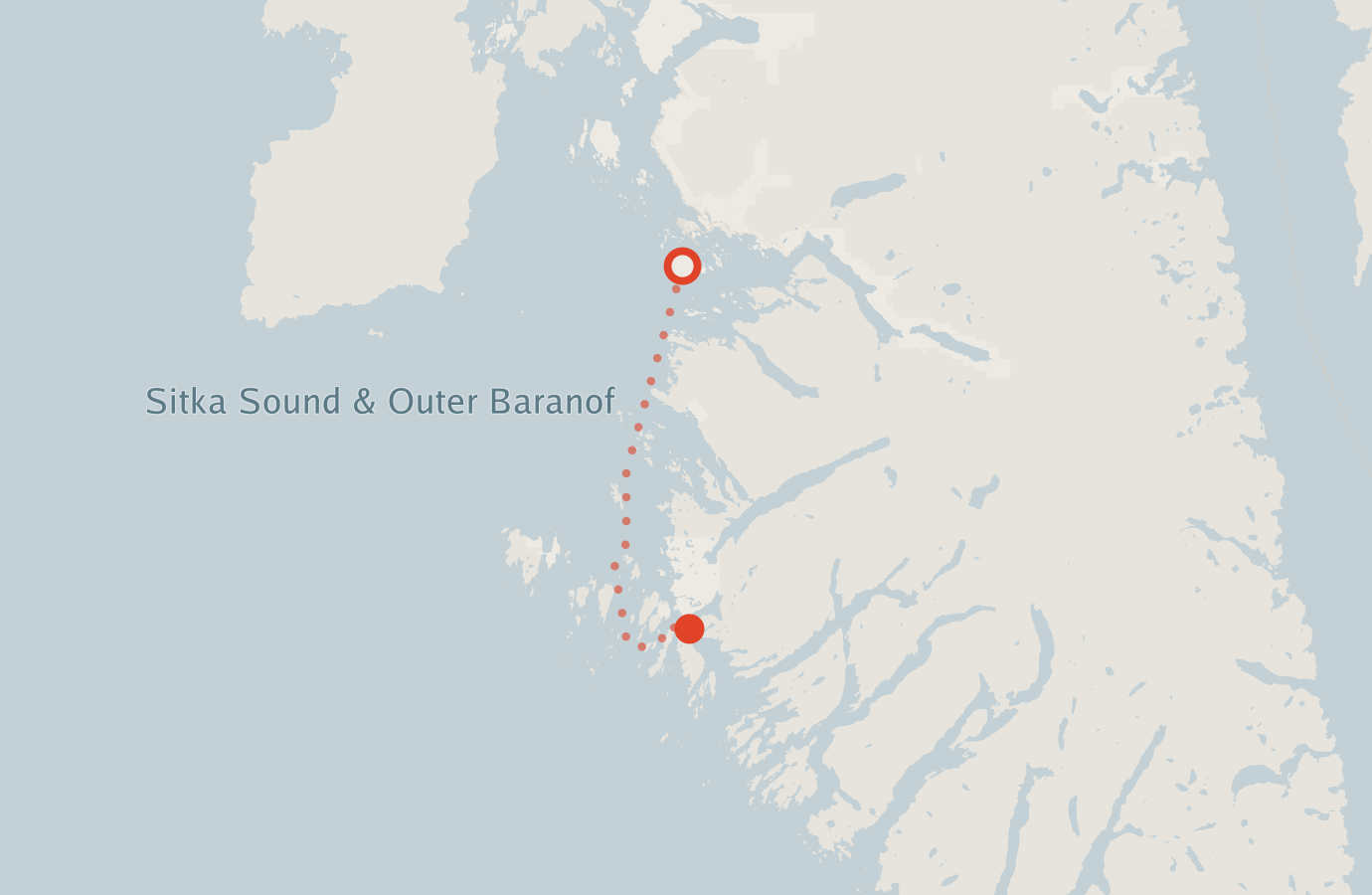 Activity map — real sighting points on an OpenStreetMap basemap