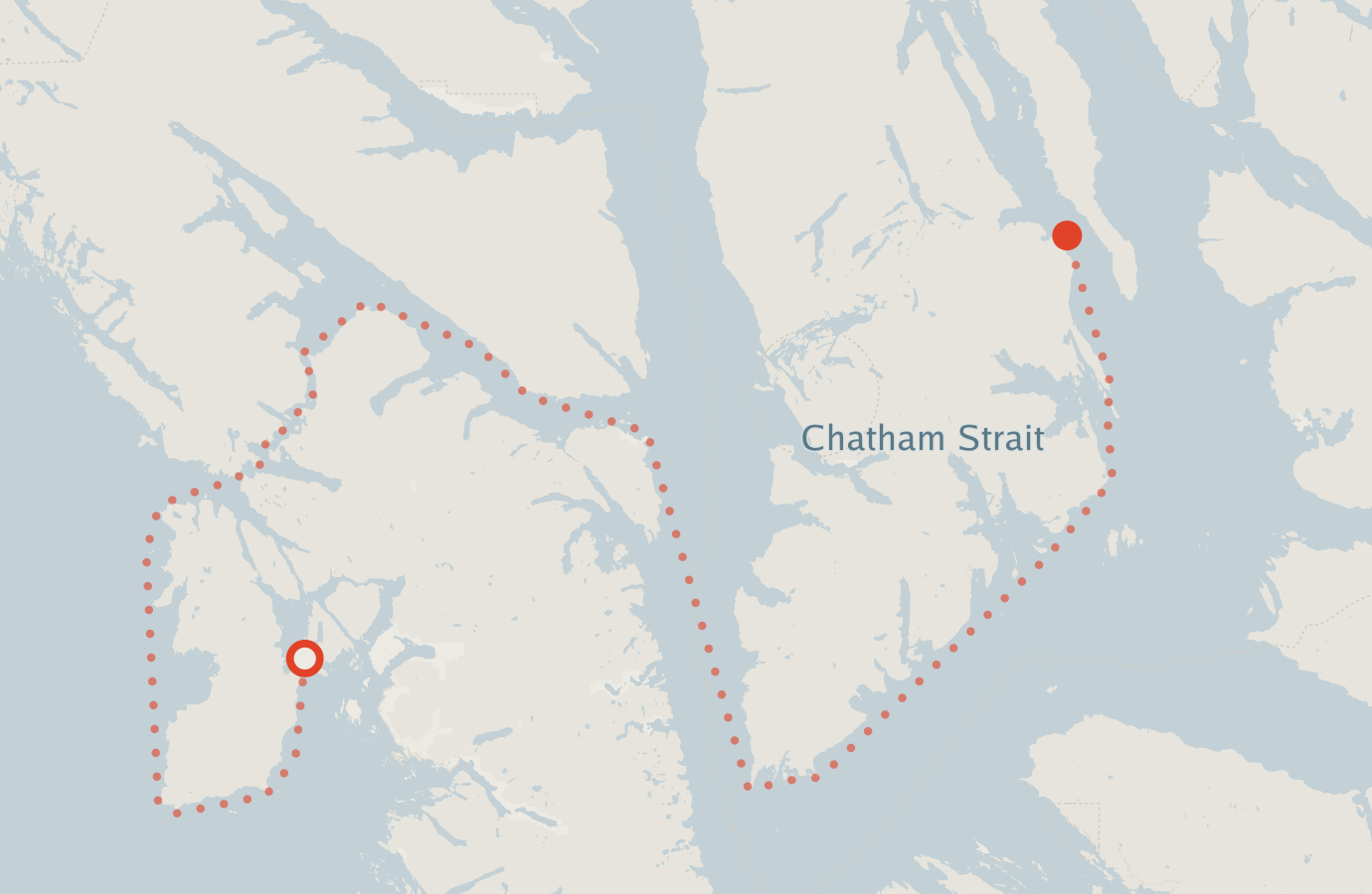 Activity map — real sighting points on an OpenStreetMap basemap