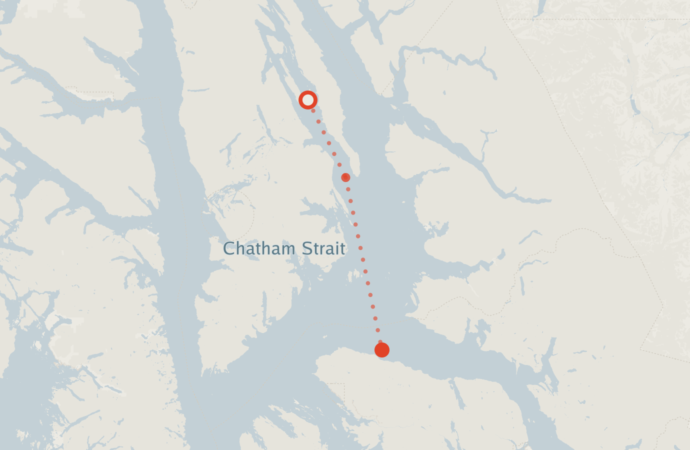 Activity map — real sighting points on an OpenStreetMap basemap