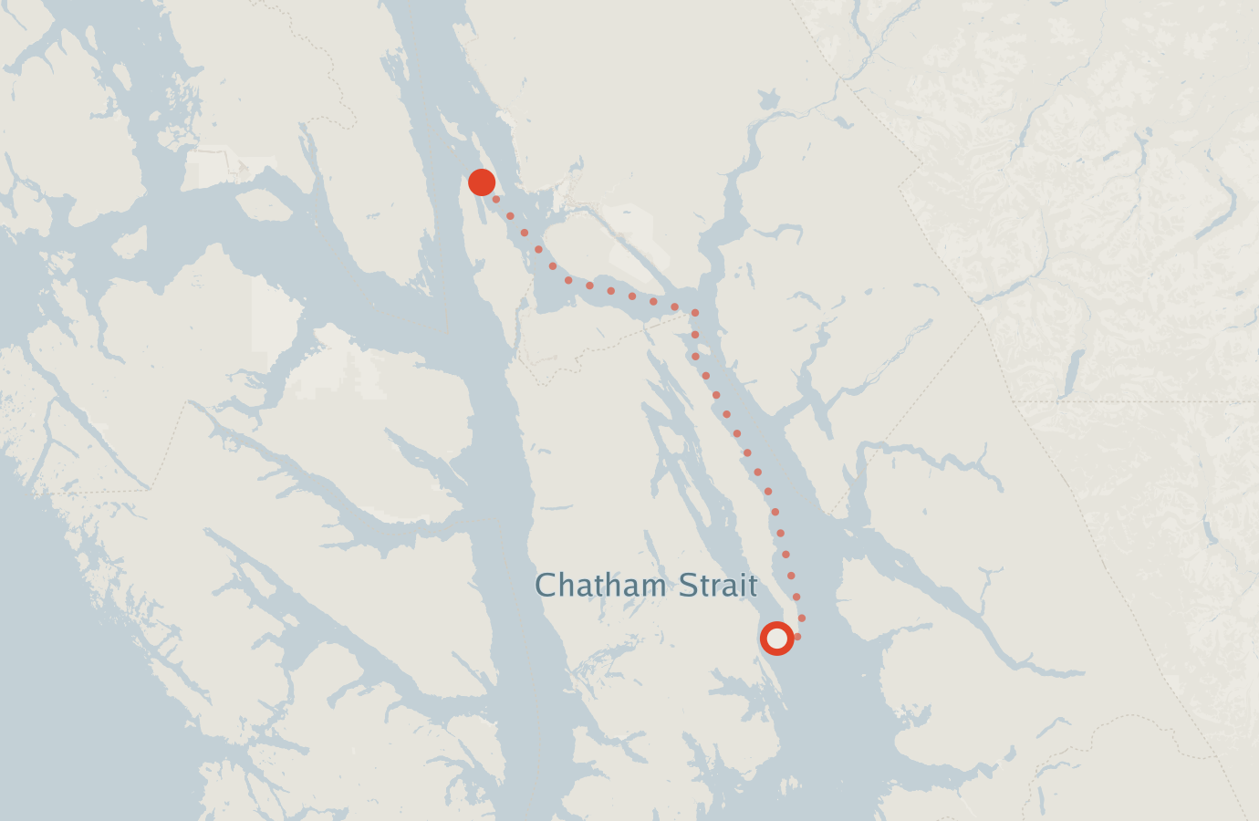Activity map — real sighting points on an OpenStreetMap basemap