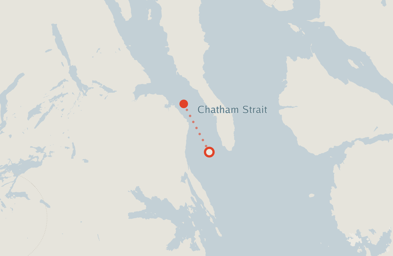 Activity map — real sighting points on an OpenStreetMap basemap
