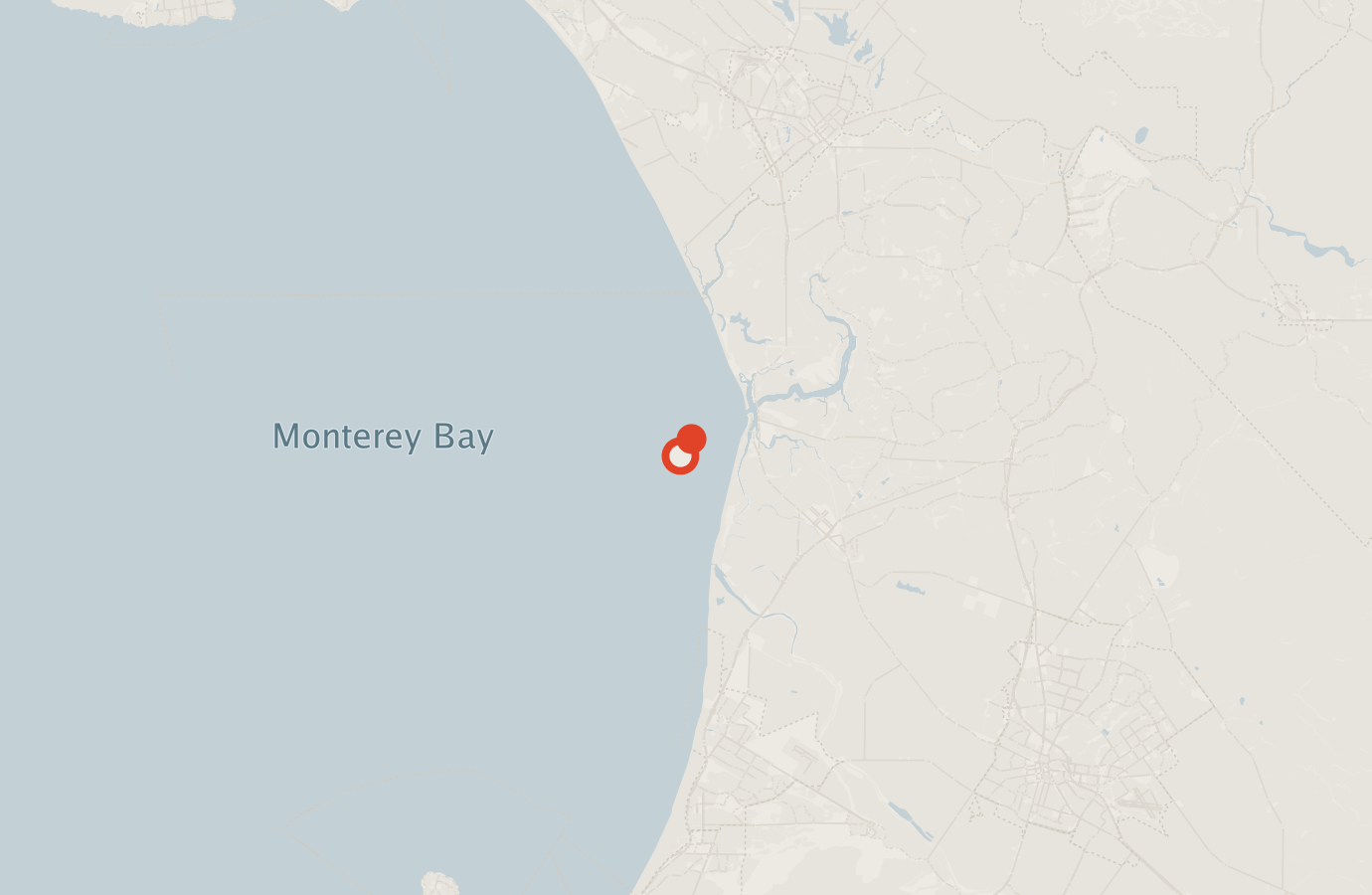 Activity map — real sighting points on an OpenStreetMap basemap