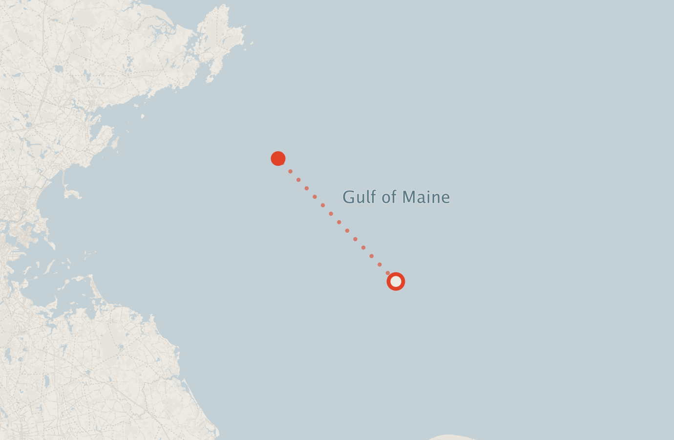 Activity map — real sighting points on an OpenStreetMap basemap