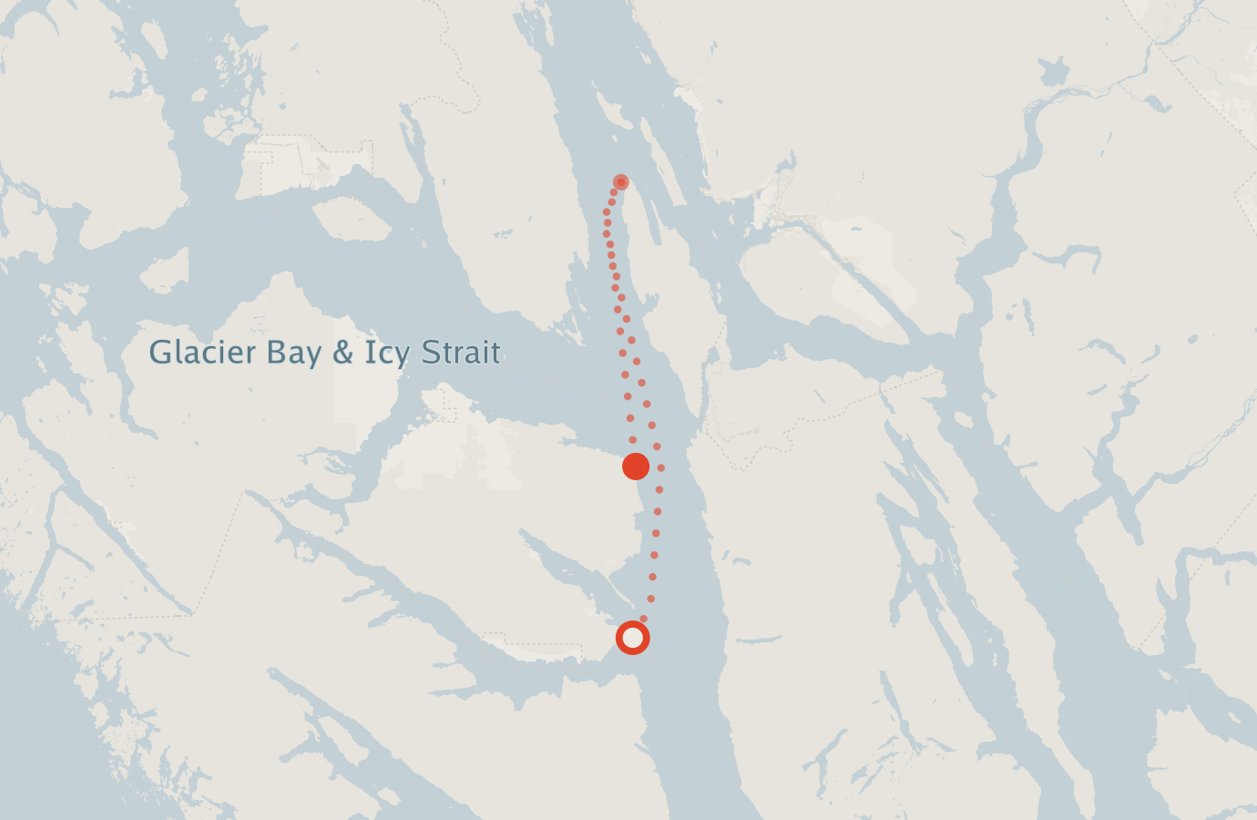 Activity map — real sighting points on an OpenStreetMap basemap