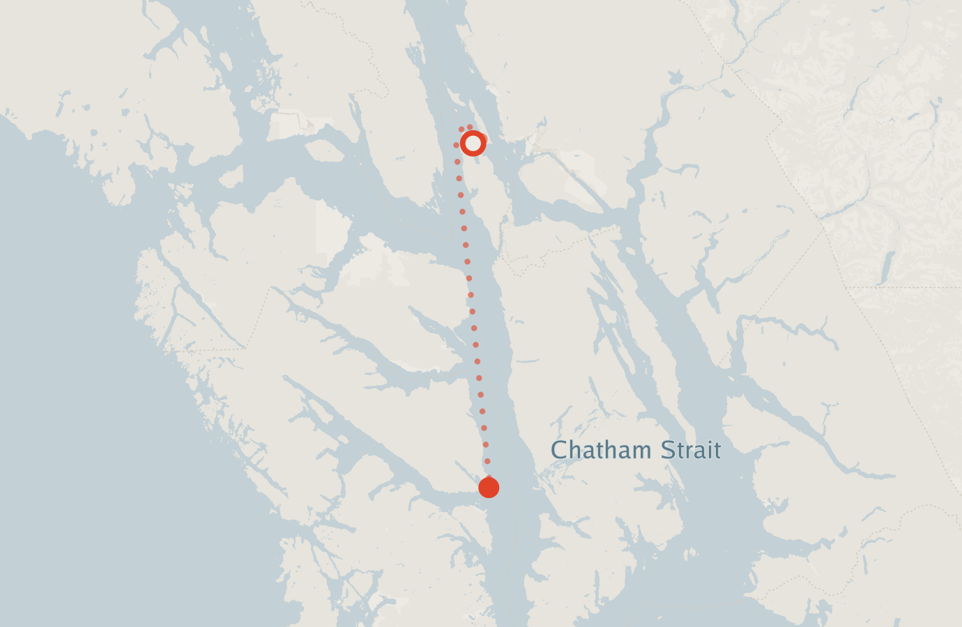 Activity map — real sighting points on an OpenStreetMap basemap