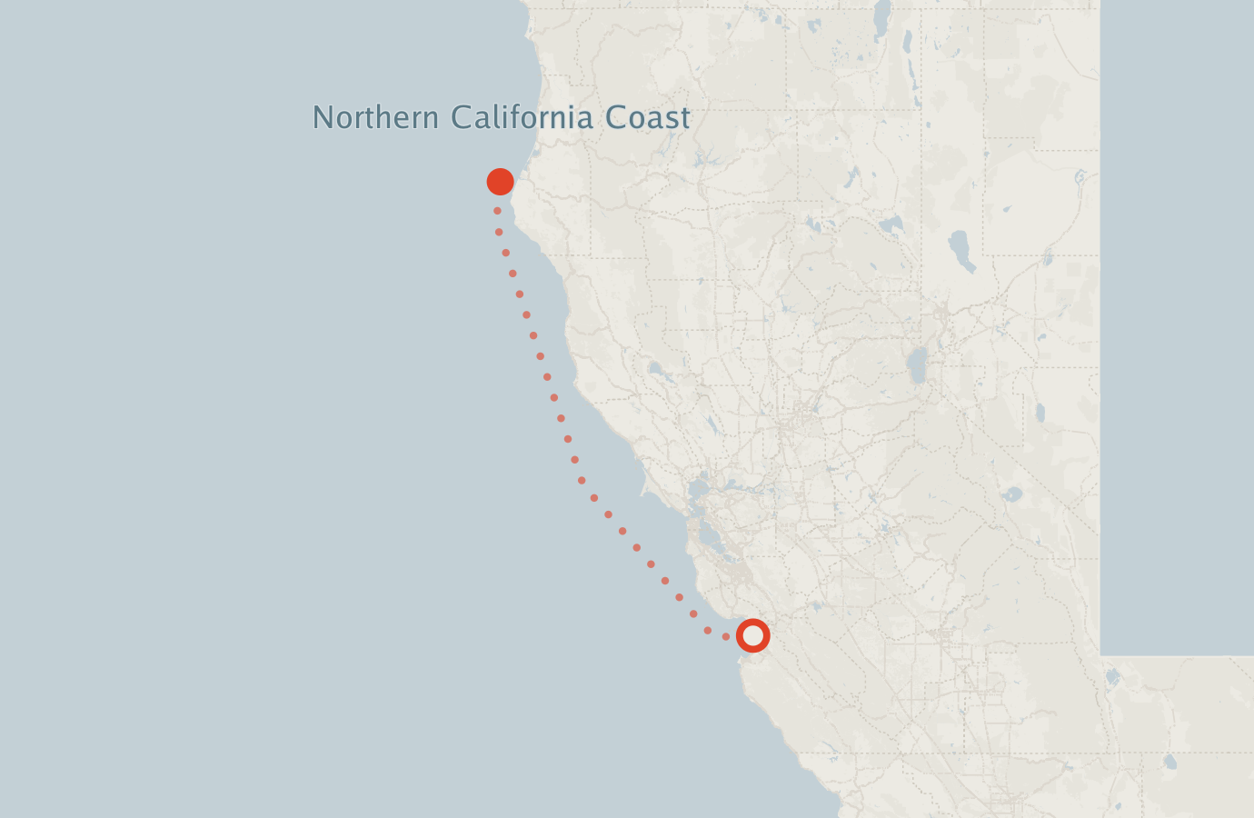 Activity map — real sighting points on an OpenStreetMap basemap