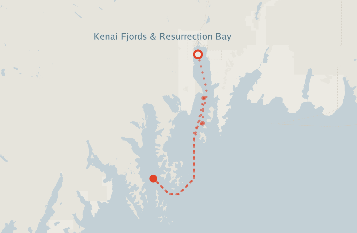 Activity map — real sighting points on an OpenStreetMap basemap