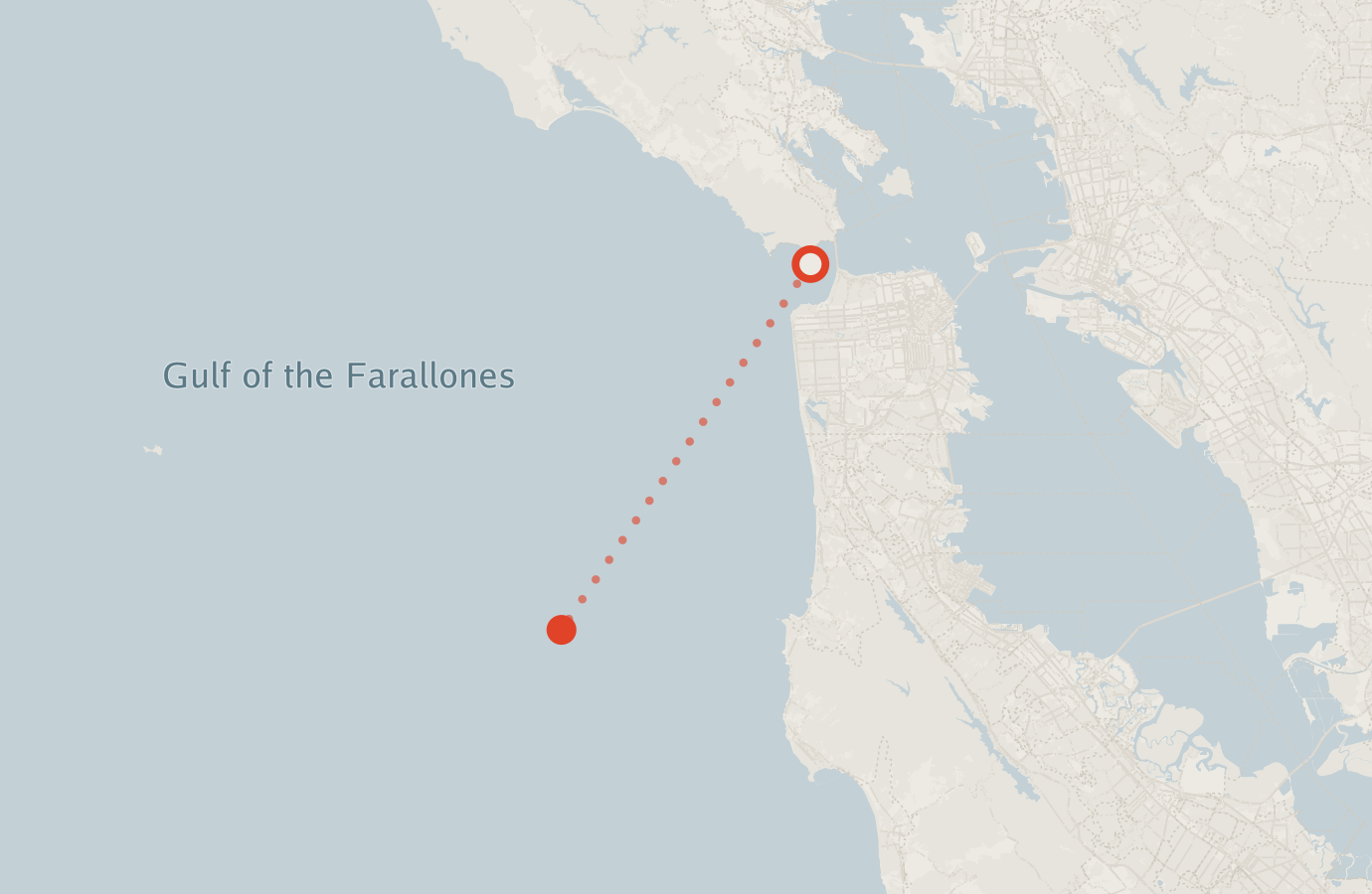 Activity map — real sighting points on an OpenStreetMap basemap