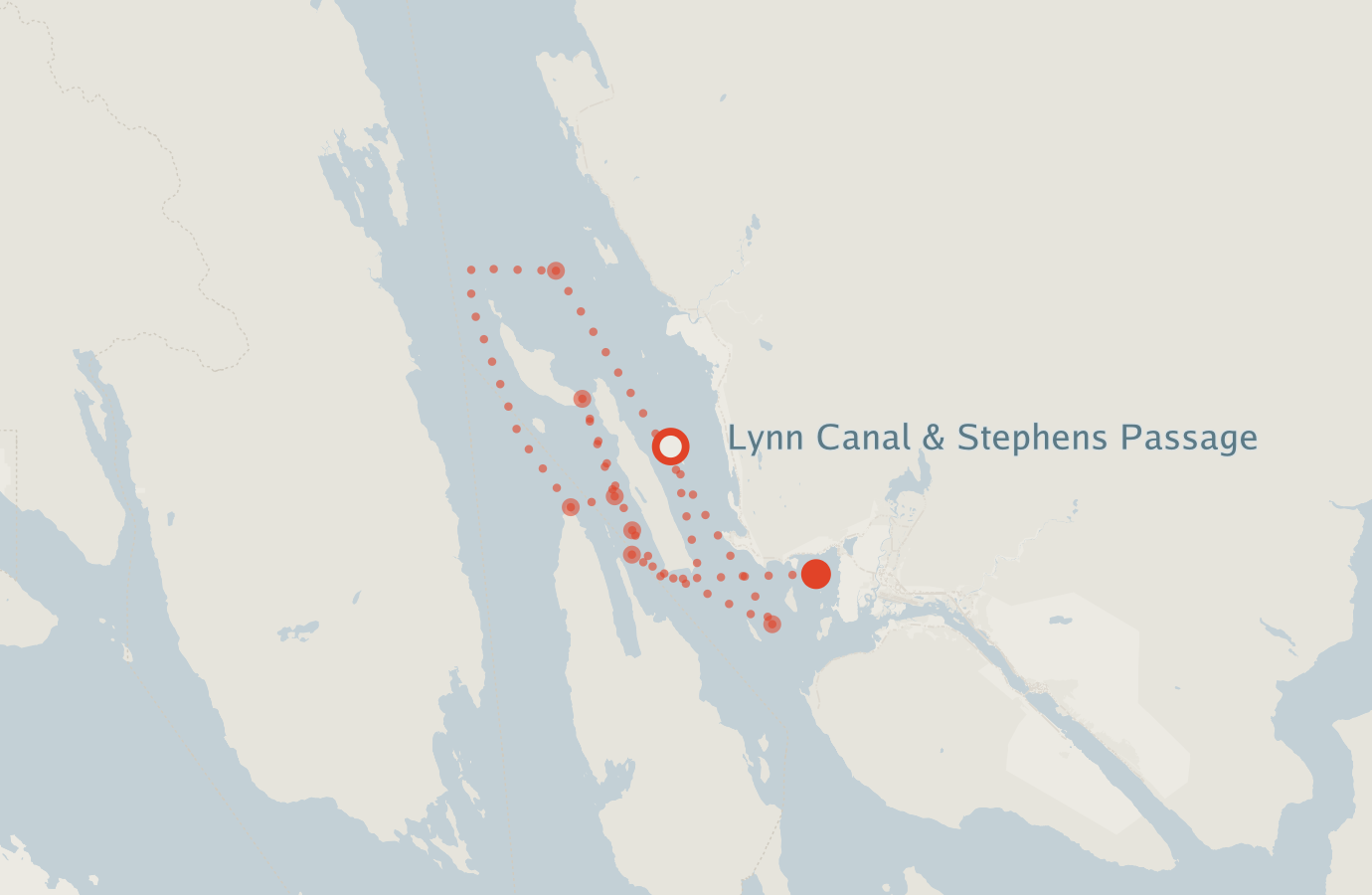 Activity map — real sighting points on an OpenStreetMap basemap