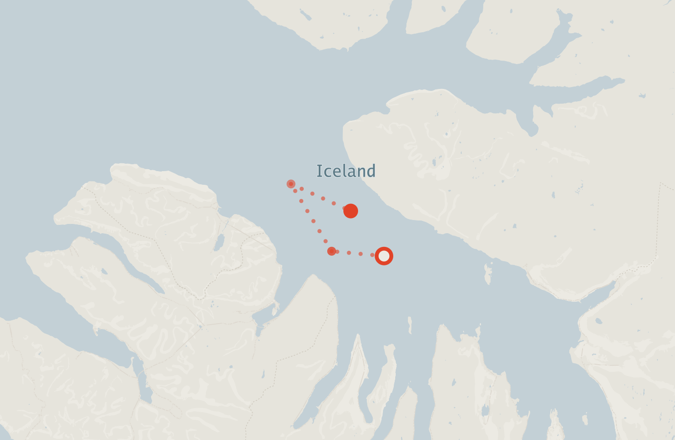 Activity map — real sighting points on an OpenStreetMap basemap