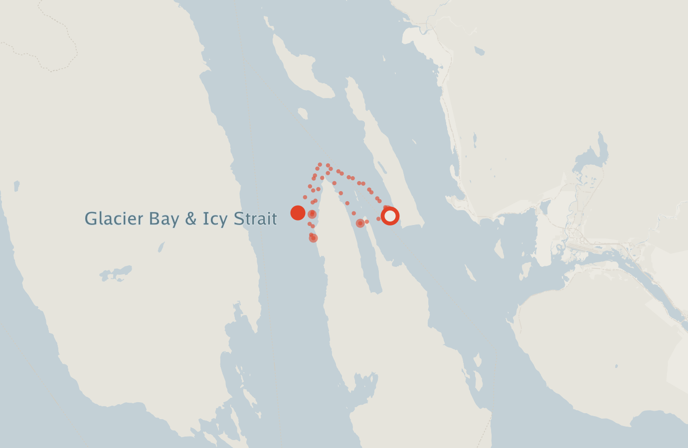 Activity map — real sighting points on an OpenStreetMap basemap