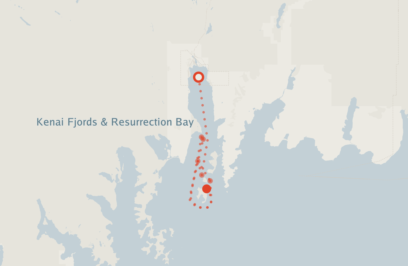 Activity map — real sighting points on an OpenStreetMap basemap