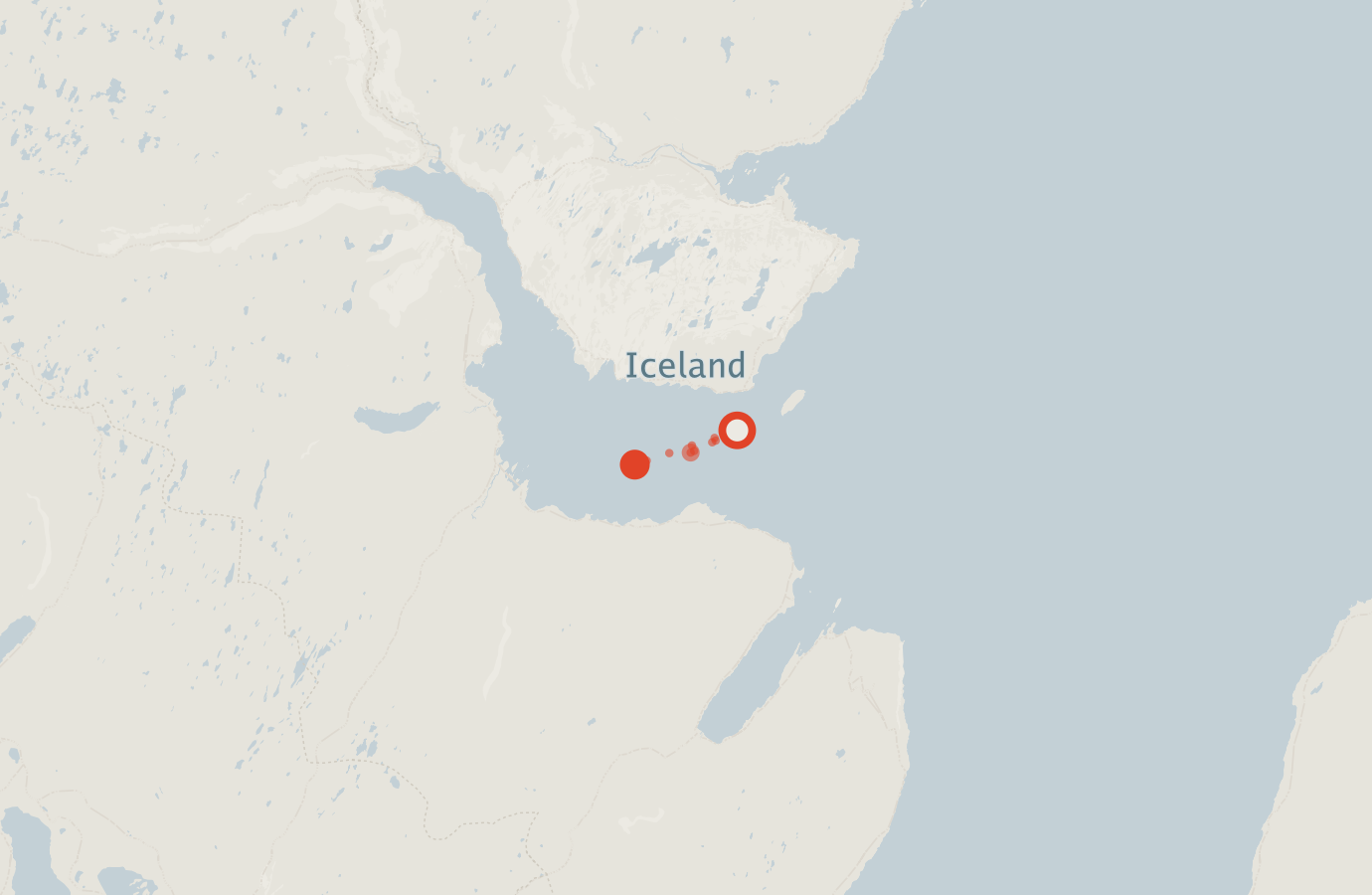 Activity map — real sighting points on an OpenStreetMap basemap