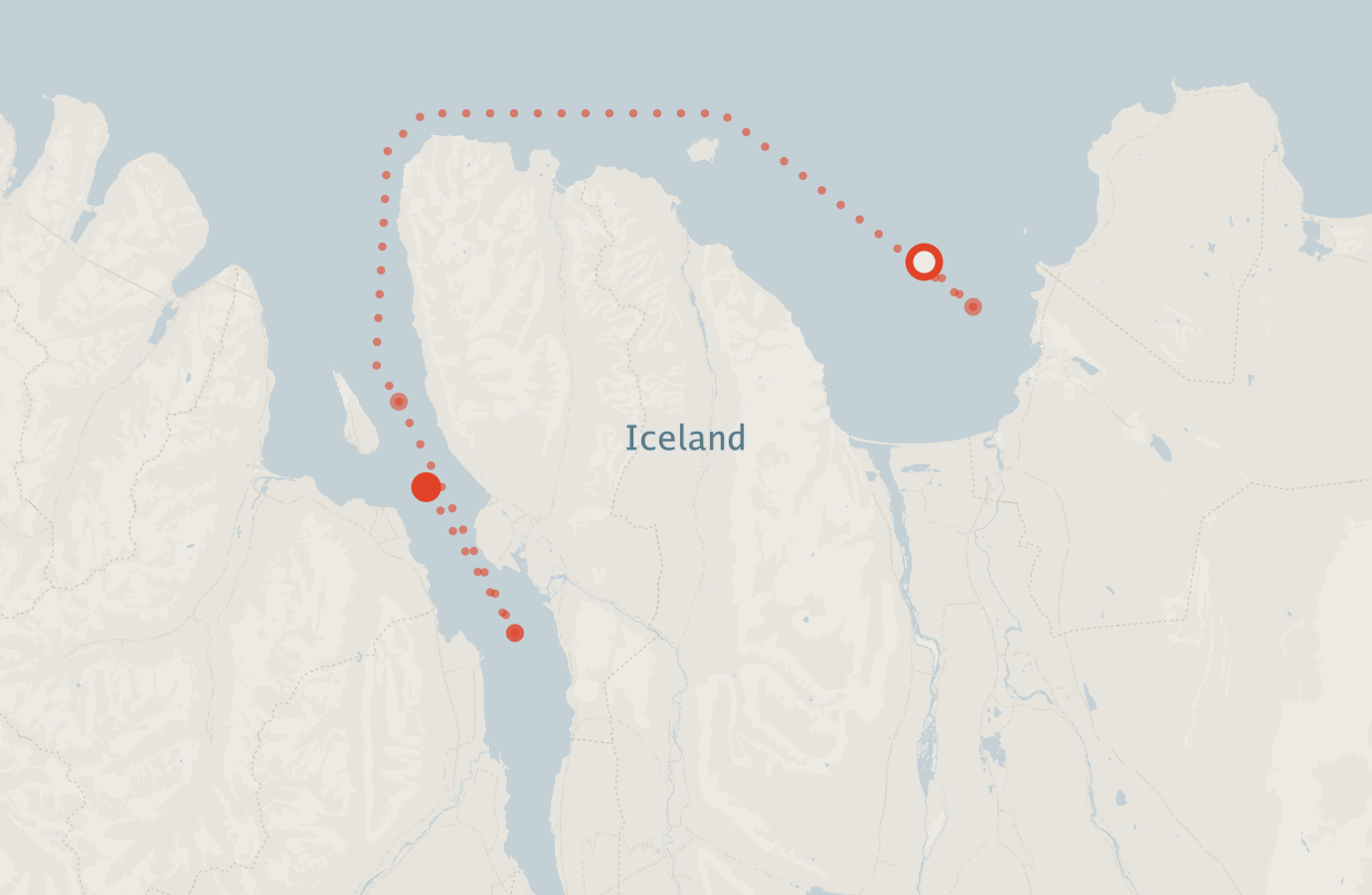 Activity map — real sighting points on an OpenStreetMap basemap