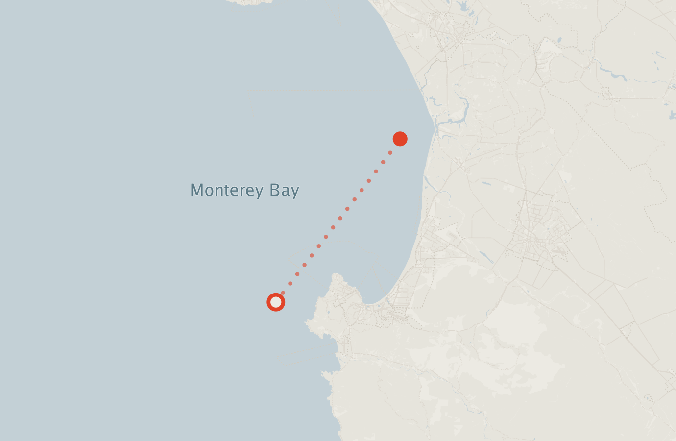 Activity map — real sighting points on an OpenStreetMap basemap