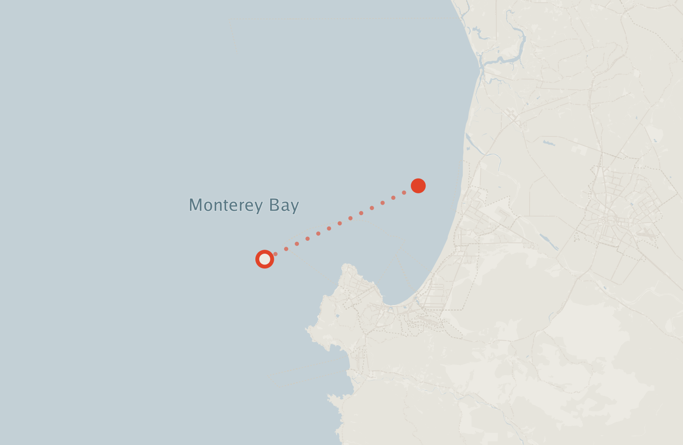 Activity map — real sighting points on an OpenStreetMap basemap