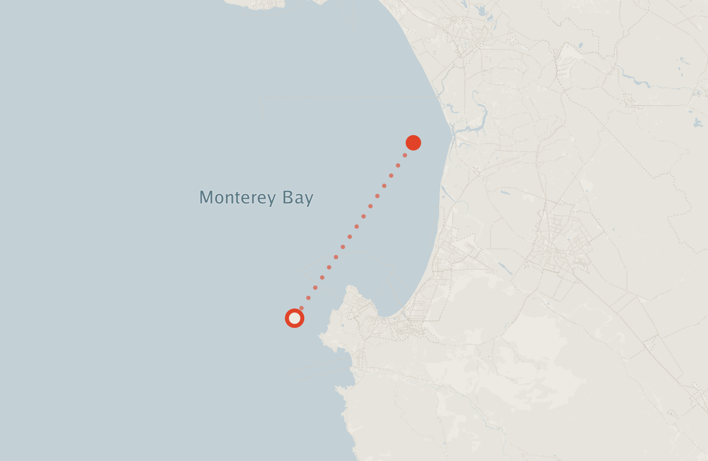 Activity map — real sighting points on an OpenStreetMap basemap