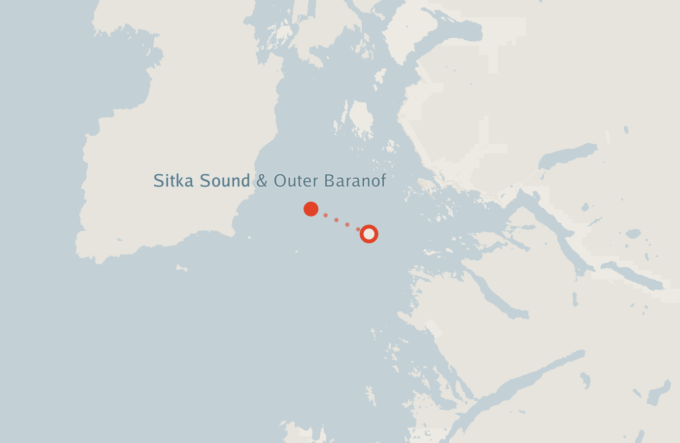 Activity map — real sighting points on an OpenStreetMap basemap