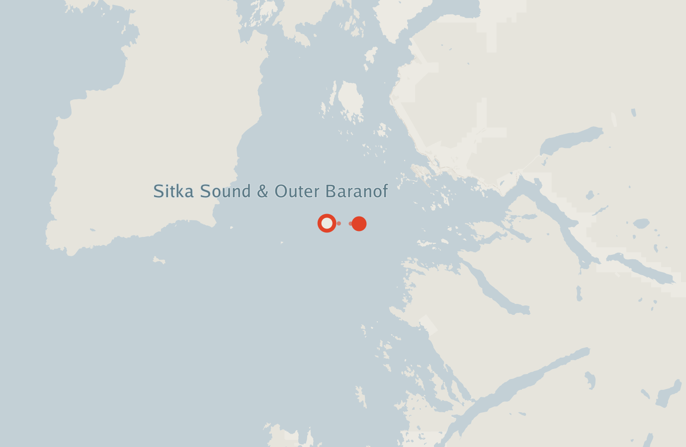 Activity map — real sighting points on an OpenStreetMap basemap