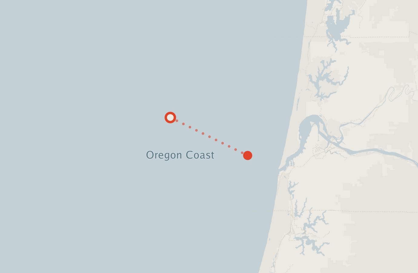 Activity map — real sighting points on an OpenStreetMap basemap