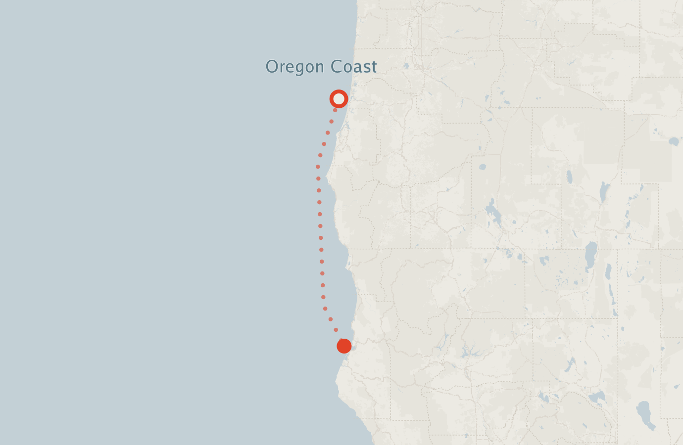 Activity map — real sighting points on an OpenStreetMap basemap
