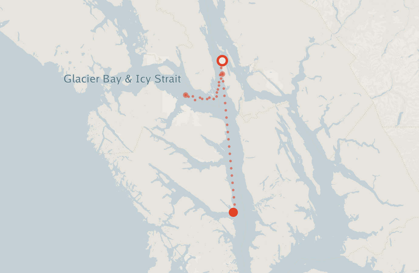 Activity map — real sighting points on an OpenStreetMap basemap