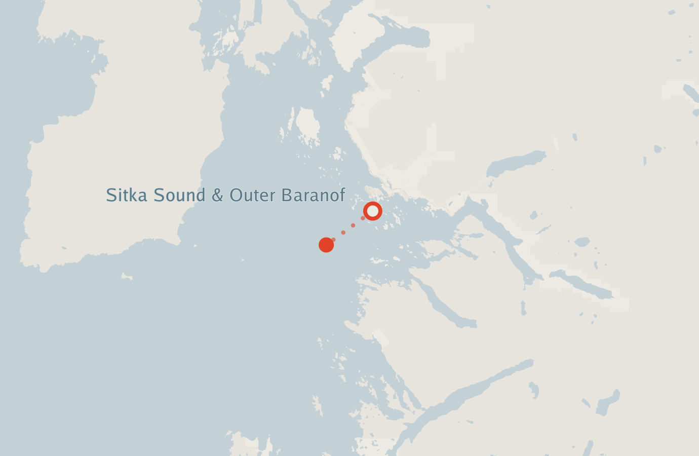 Activity map — real sighting points on an OpenStreetMap basemap