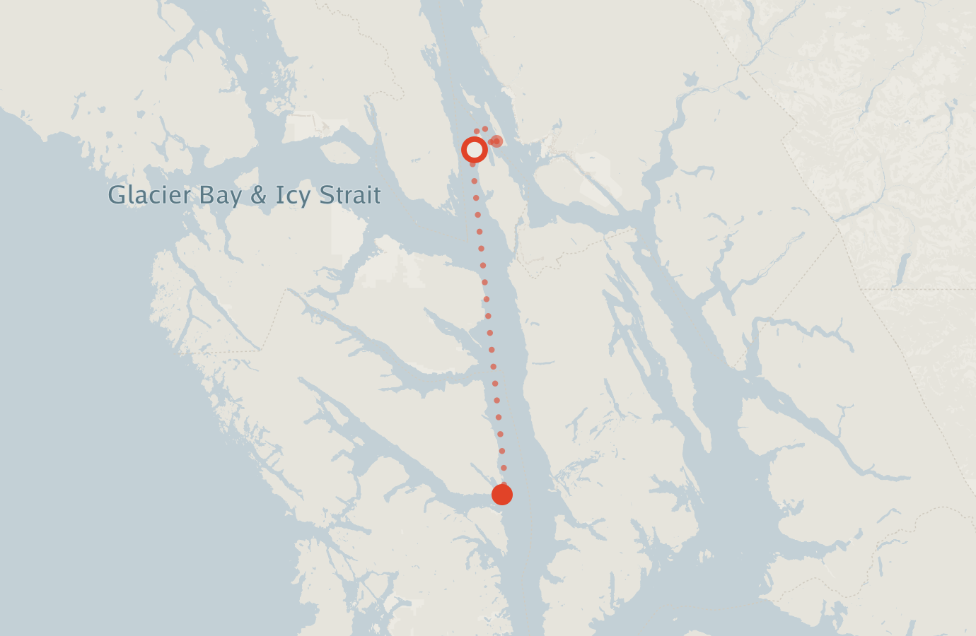 Activity map — real sighting points on an OpenStreetMap basemap