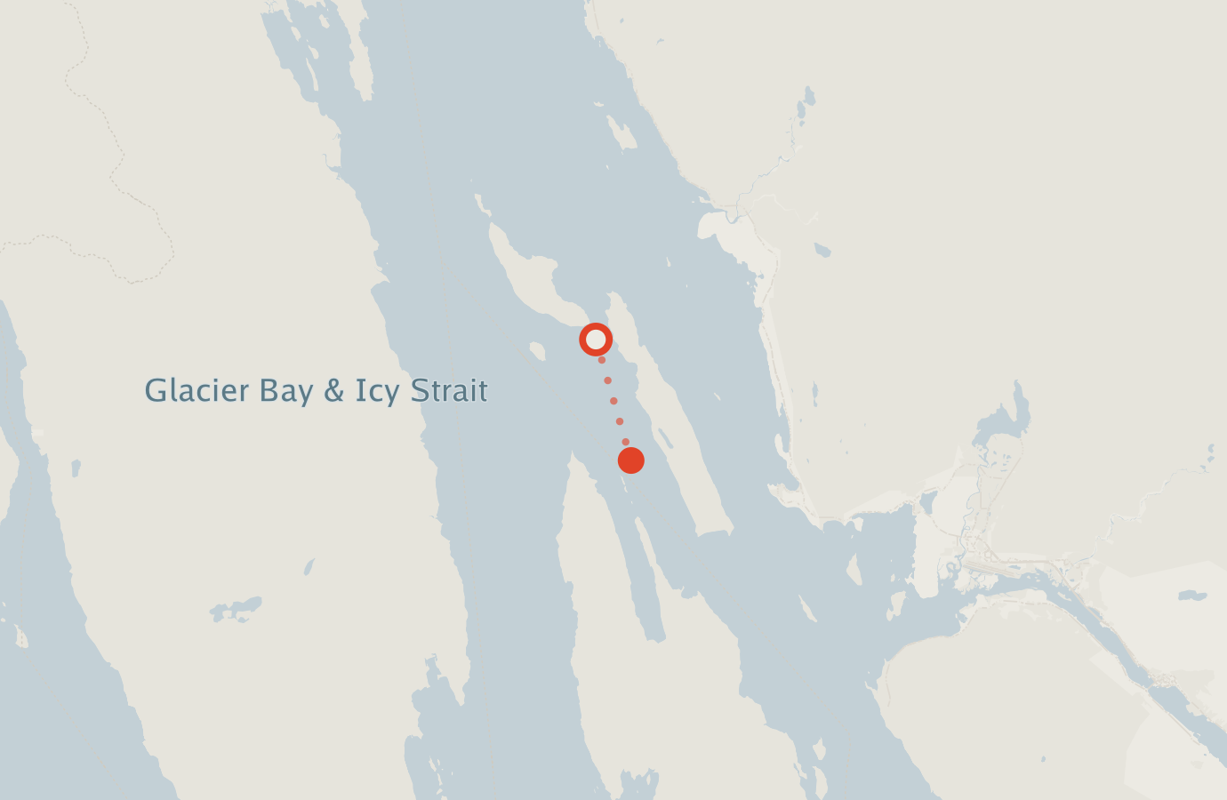 Activity map — real sighting points on an OpenStreetMap basemap
