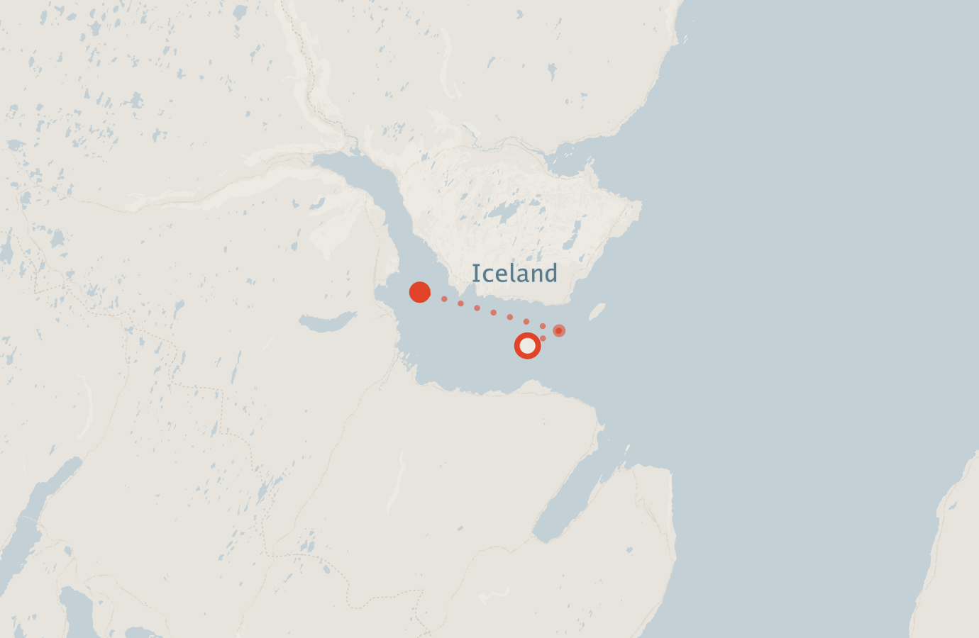 Activity map — real sighting points on an OpenStreetMap basemap