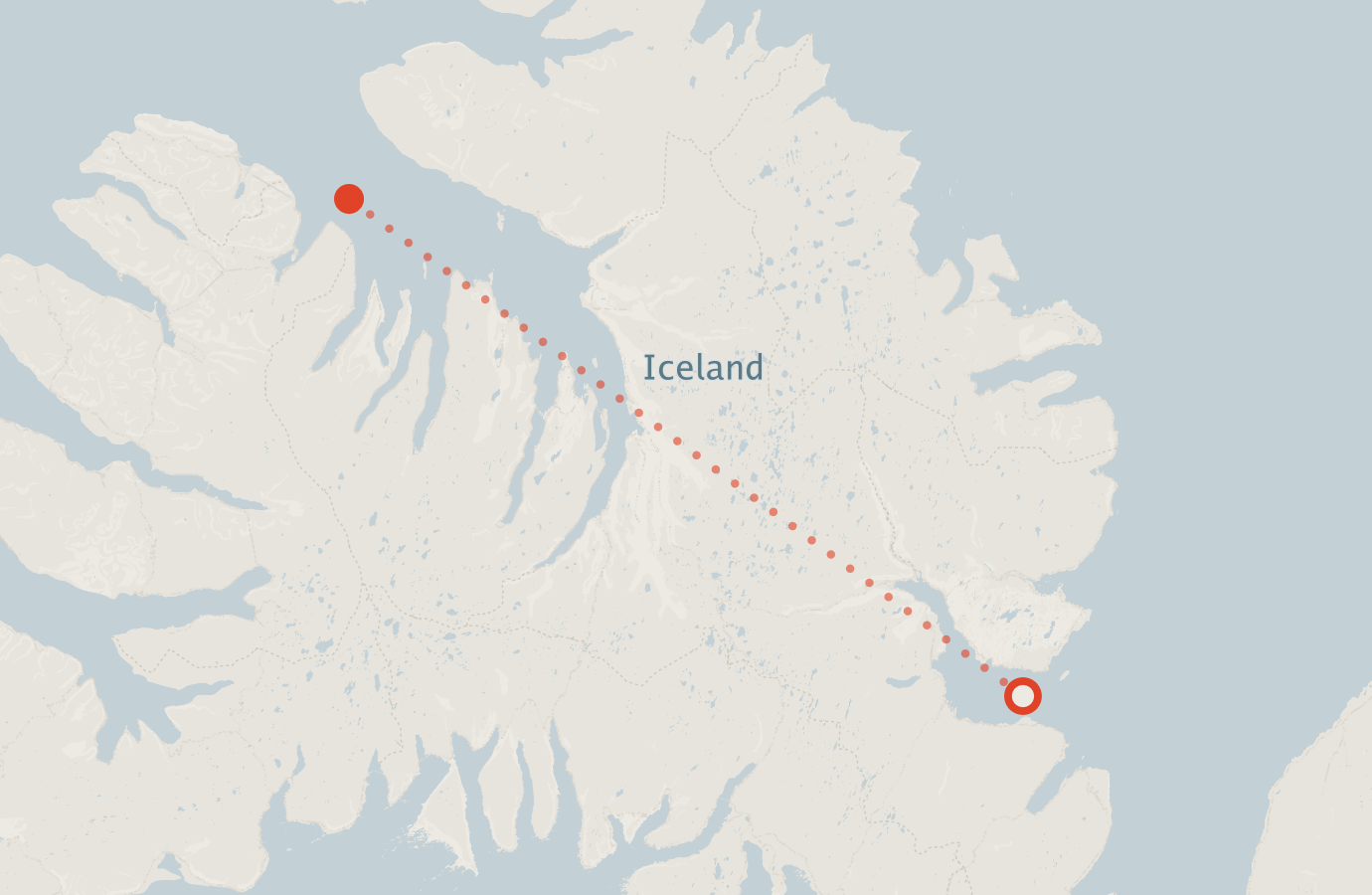 Activity map — real sighting points on an OpenStreetMap basemap